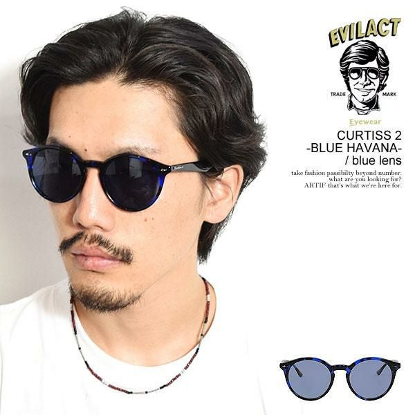 EVILACT EYEWEAR イーブルアクト アイウェア CURTISS 2 -BLUE HAVANA EVILACT EYEWEAR イーブルアクト アイウェア CURTISS 2 -BLUE HAVANA