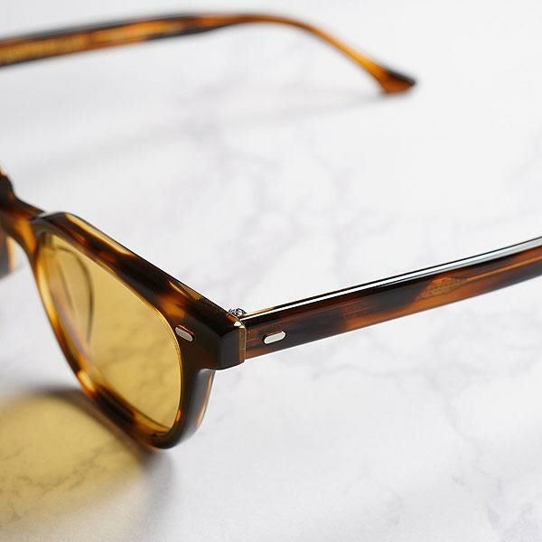 EVILACT HENDERSON コーヒーデミフレーム/パープルレンズ イーブルアクト アイウェア サングラス EVILACT EYEWEAR HENDERSON