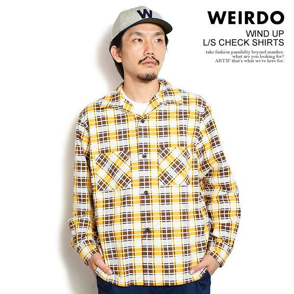 WEIRDO ウィアード WIND UP - L/S CHECK SHIRTS