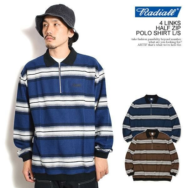 40％OFF SALE セール RADIALL ラディアル 4 LINKS - HALF ZIP POLO
