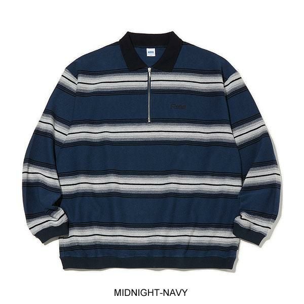 RADIALL ボーダーポロシャツ 40％OFF SALE セール RADIALL ラディアル 4 LINKS - HALF ZIP POLO