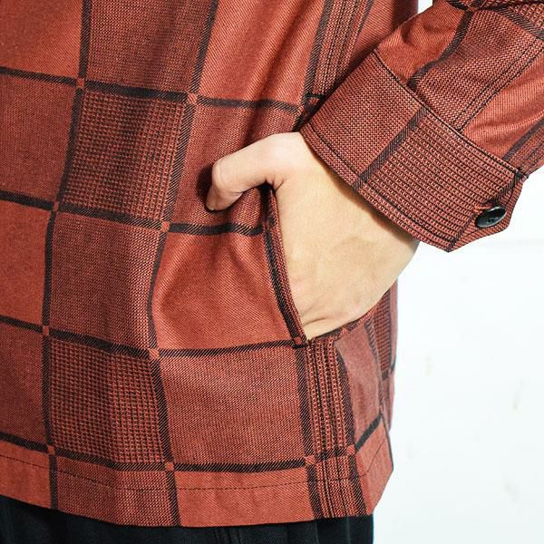 CALEE キャリー BLOCK CHECK OVER SIZE SHIRT JACKET