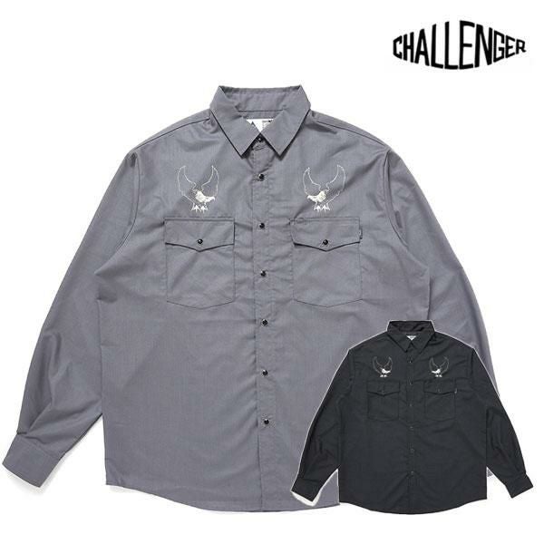CHALLENGER チャレンジャー OVAL EAGLE PRINTED SHIRT
