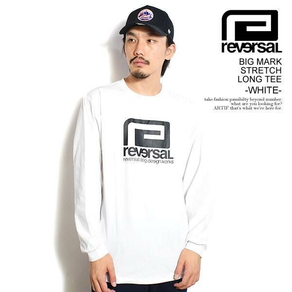 reversal リバーサル BIG MARK STRETCH LONG TEE -WHITE- | ARTIF