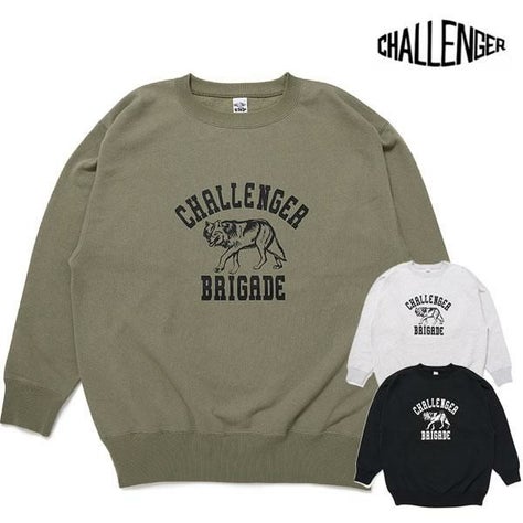 CHALLENGER チャレンジャー WOLF COLLEGE C/N SWEAT