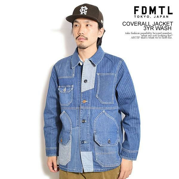 FDMTL ファンダメンタル COVERALL JACKET 3YR WASH
