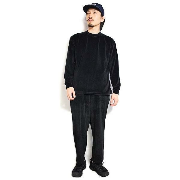 CALEE キャリー PILE JERSEY WIDE RELAX PANTS