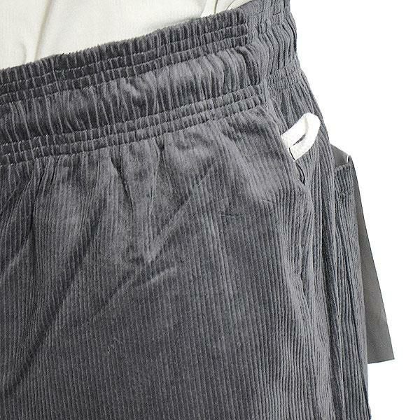 COOKMAN クックマン Chef Pants Semiwide Corduroy Charcoal -CHARCOAL