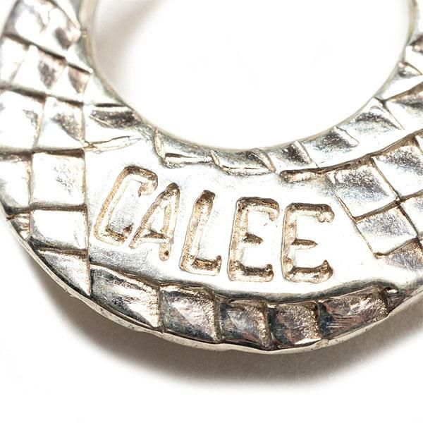 24AW CALEE キャリー　スタッズムーンピアス CALEE - MOON ROLL STUDS SILVER PIERCE (SILVER) / ムーンロール