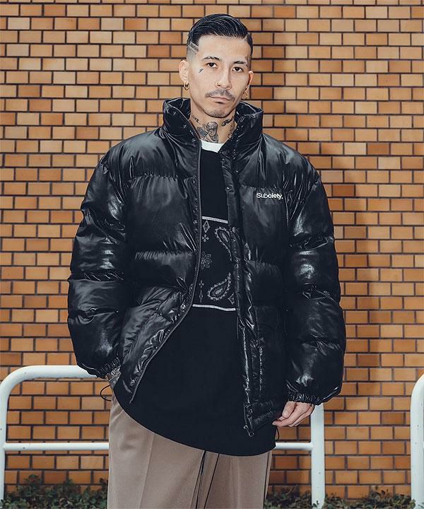 SUBCIETY サブサエティ FAUX LEATHER PADDED JKT
