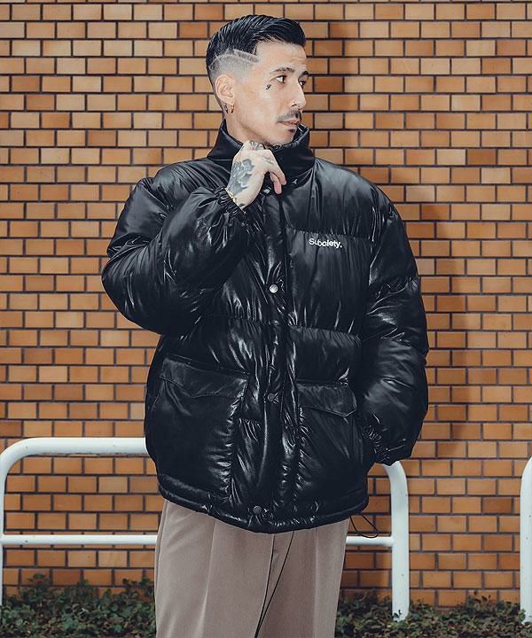 SUBCIETY サブサエティ FAUX LEATHER PADDED JKT