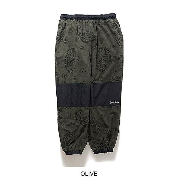SUBCIETY サブサエティ REVERSIBLE NYLON×FLEECE PANTS