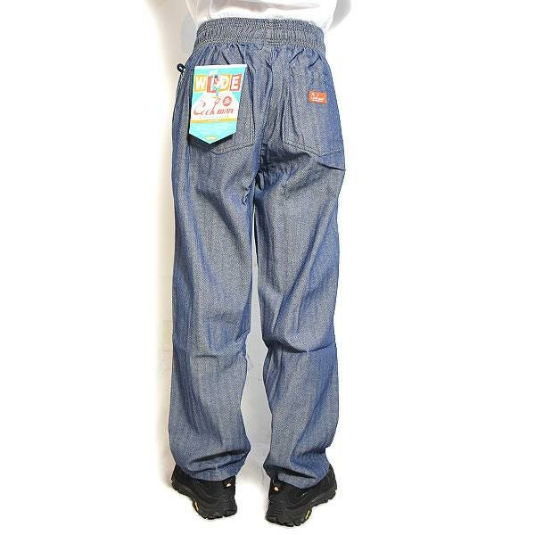 COOKMAN クックマン Chef Pants Semiwide Herringbone Denim Blue