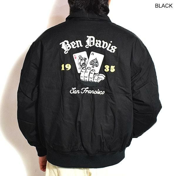 BEN DAVIS/ベンデイビス BEN＇S CAR CLUB JACKET BEN DAVIS ベンデイビス CARDS EMBRO MECHANIC'S JACKET