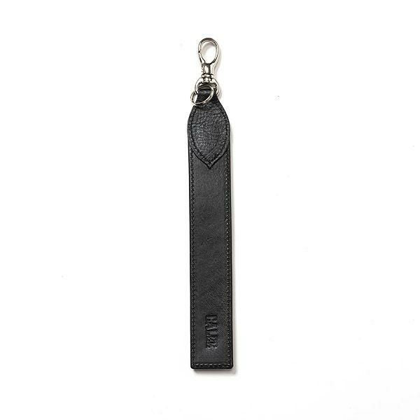 CALEE キャリー STUDS LEATHER FLAT LONG KEY RING