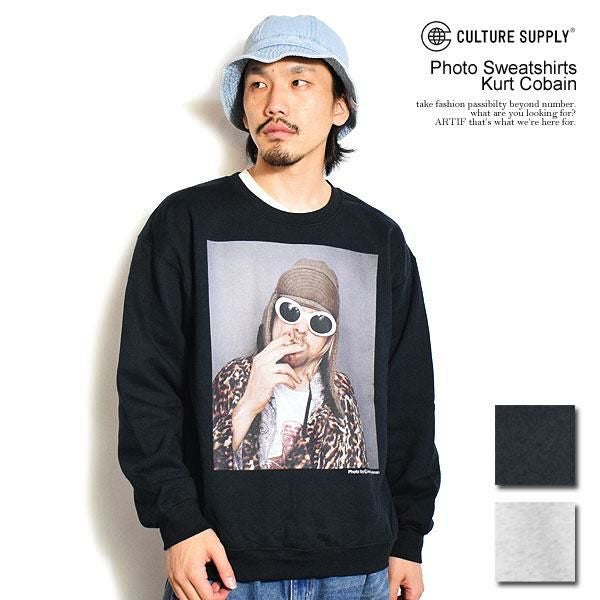 CULTURE SUPPLY カルチャーサプライ Photo Sweatshirts Kurt Cobain