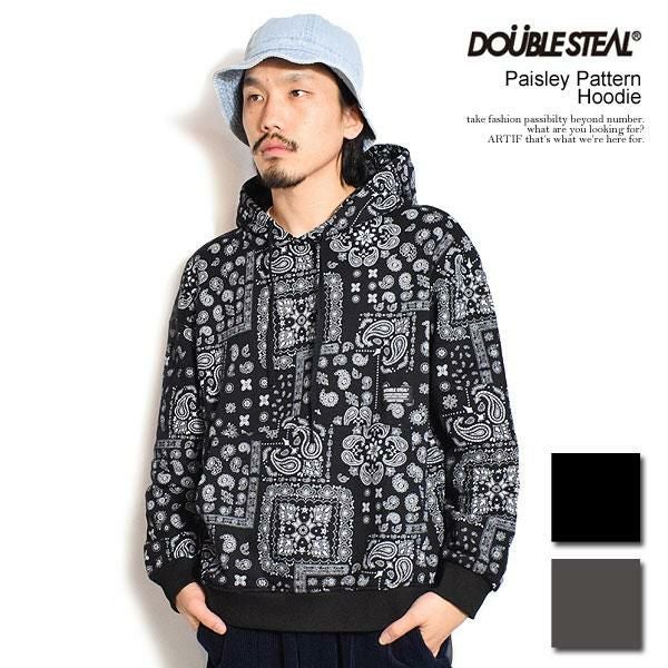 DOUBLE STEAL ダブルスティール Paisley Pattern Hoodie | ARTIF