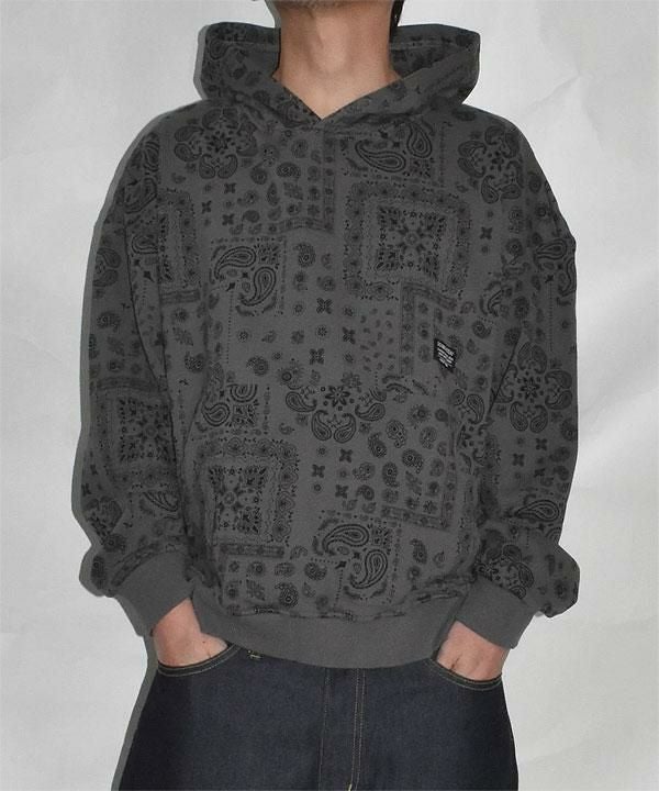 DOUBLE STEAL ダブルスティール Paisley Pattern Hoodie | ARTIF