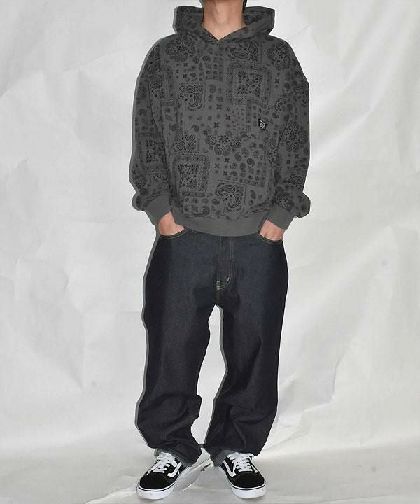 DOUBLE STEAL ダブルスティール Paisley Pattern Hoodie | ARTIF