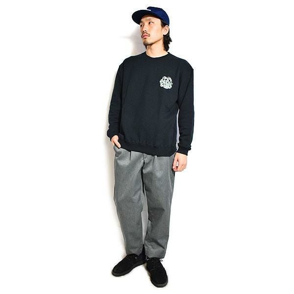 CALEE キャリー CALEE SNAKE LOGO CREW NECK SW