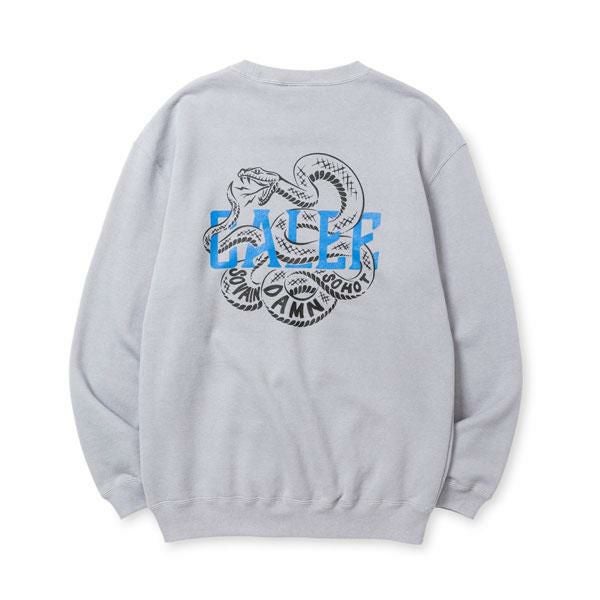 CALEE キャリー CALEE SNAKE LOGO CREW NECK SW