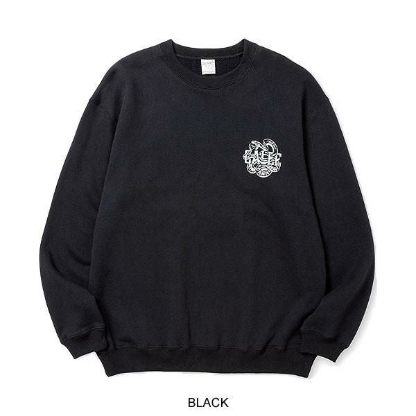 CALEE キャリー CALEE SNAKE LOGO CREW NECK SW