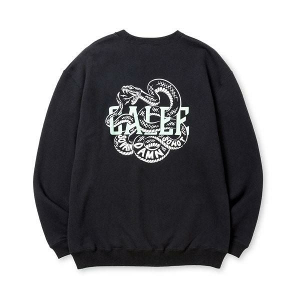 CALEE キャリー CALEE SNAKE LOGO CREW NECK SW