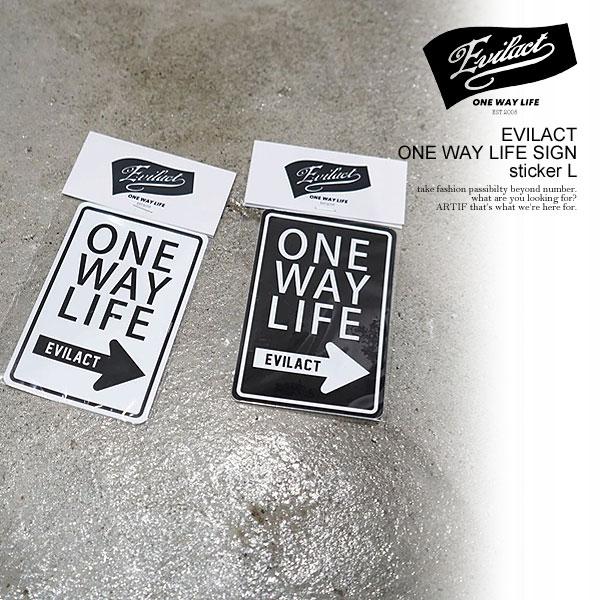 EVILACT 100枚 限定 ポスター イーブルアクト EVILACT イーブルアクト EVILACT ONE WAY LIFE SIGN sticker L