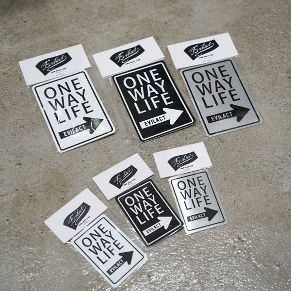 EVILACT 100枚 限定 ポスター イーブルアクト EVILACT イーブルアクト EVILACT ONE WAY LIFE SIGN sticker L