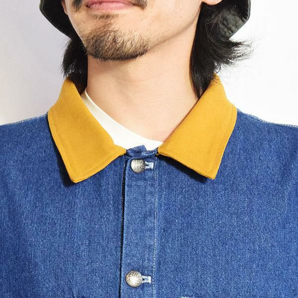 BIG MIKE ビッグマイク DUCK COLLAR DENIM COVERALL -L.INDIGO-