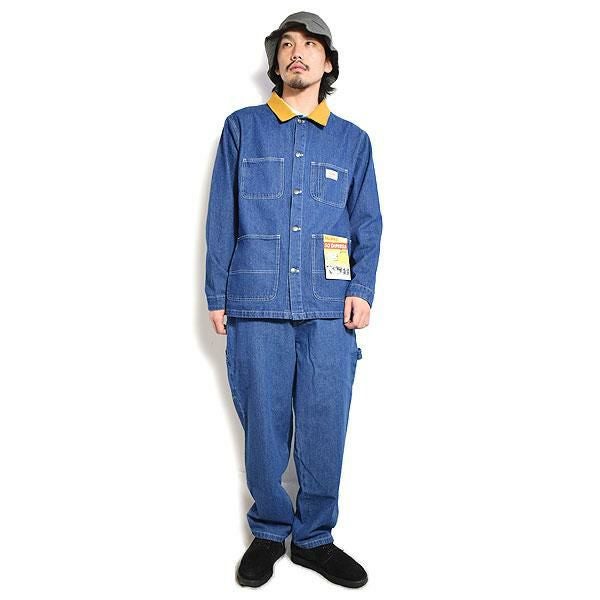 【美品】Etre Tokyo ビックカバーオールジャケット セール】バイオウォッシュ カバーオール ミドルジャケット