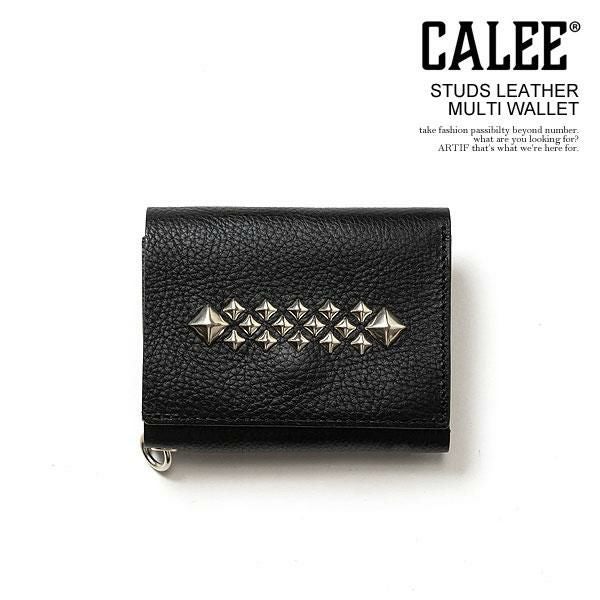 CALEE キャリー STUDS LEATHER MULTI WALLET CL-25SS002LE