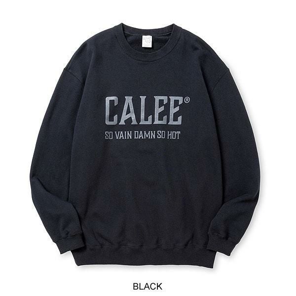 CALEE キャリー CALEE NATIONAL LOGO CREW NECK SW