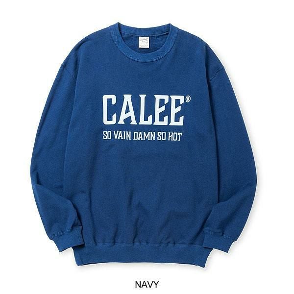 CALEE キャリー CALEE NATIONAL LOGO CREW NECK SW