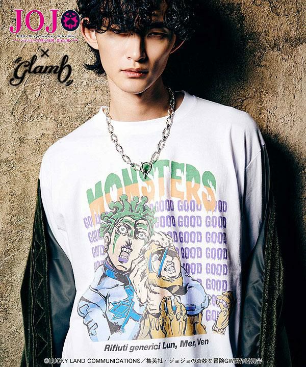 glamb×ジョジョの奇妙な冒険 黄金の風 glamb グラム Cioccolata & Secco T-