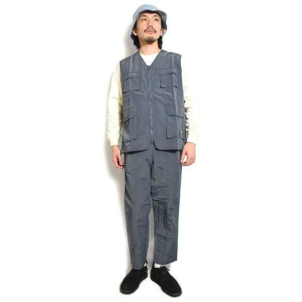 BIG MIKE ビッグマイク NYLON RIP FATIGUE VEST -CHARCOAL-