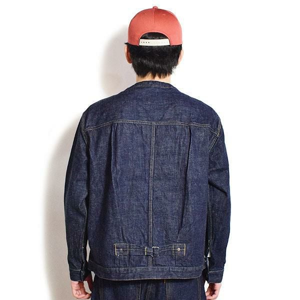 CALEE キャリー 1ST TYPE NO COLLAR DENIM JACKET -OW- CALEE キャリー 1ST TYPE NO COLLAR DENIM JACKET -OW-