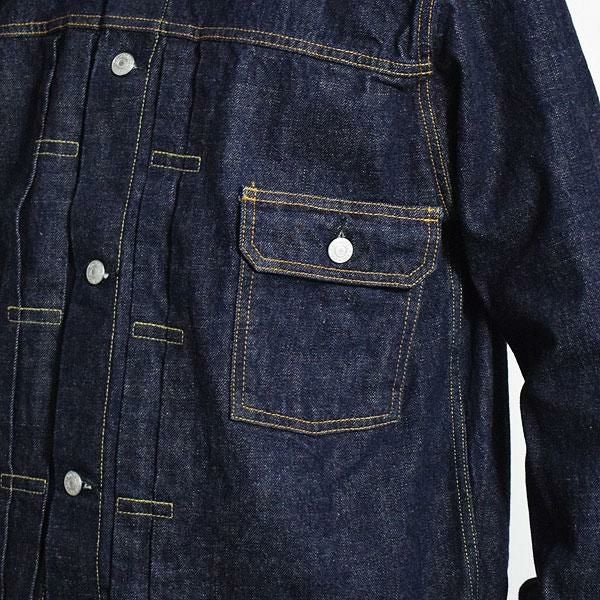 CALEE キャリー 1ST TYPE NO COLLAR DENIM JACKET -OW-