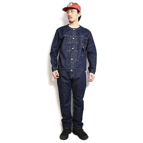 CALEE キャリー VINTAGE REPRODUCT TAPERED DENIM PANTS -OW-