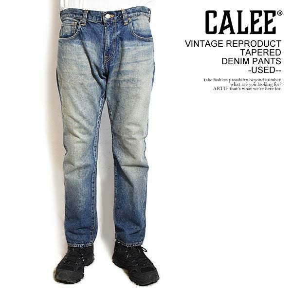 CALEE キャリー VINTAGE REPRODUCT TAPERED DENIM PANTS -USED-