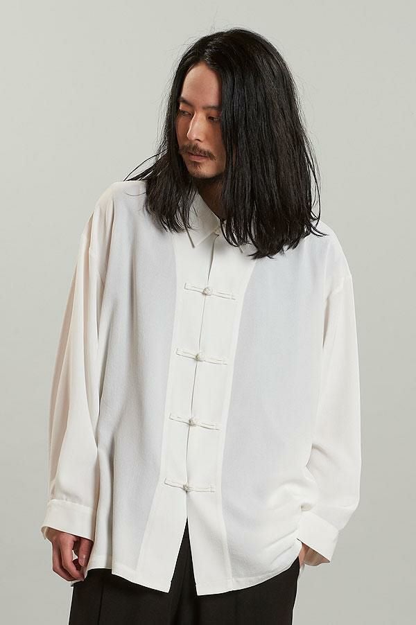 NO ID. BLACK ノーアイディー チャイナBIGシャツJKT NO ID. BLACK ノーアイディー チャイナBIGシャツJKT