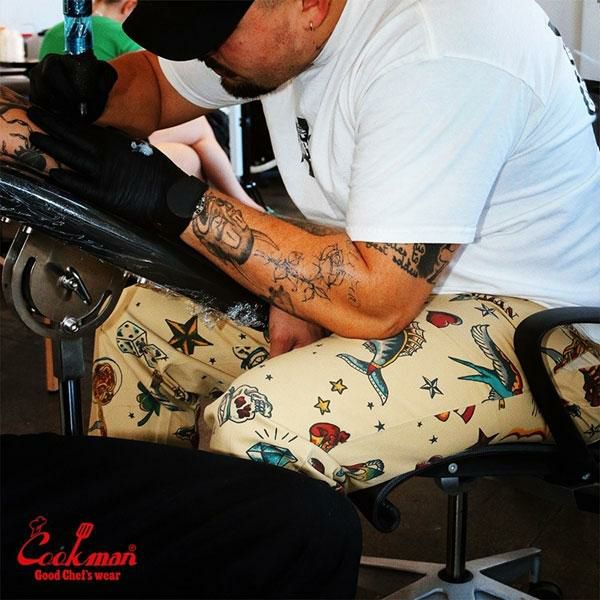 COOKMAN クックマン Chef Pants Old Tattoo Beige -BEIGE- | ARTIF