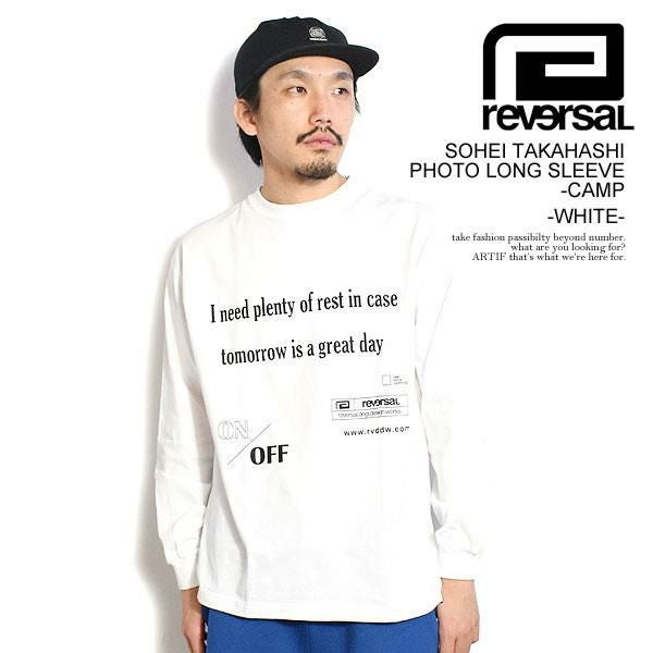 reversal リバーサル SOHEI TAKAHASHI PHOTO LONG SLEEVE -CAMP -WHITE