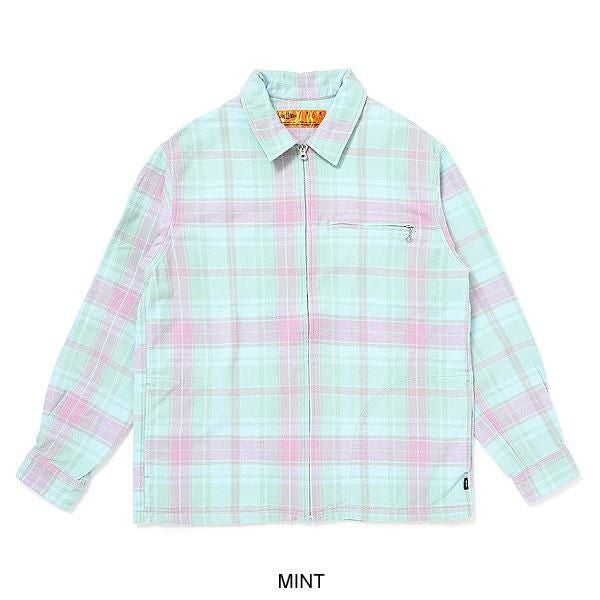 CHALLENGER チャレンジャー PLAID ZIP UP SHIRT