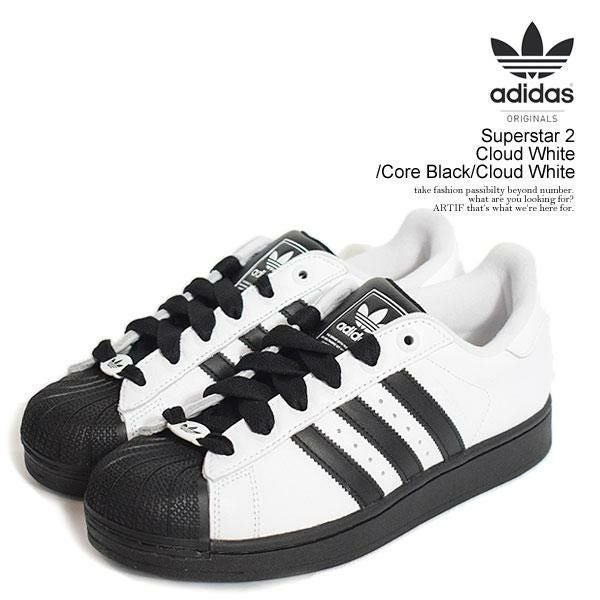  Superstar ブラック/ホワイト adidas Originals アディダス オリジナルス Superstar 2 Cloud White