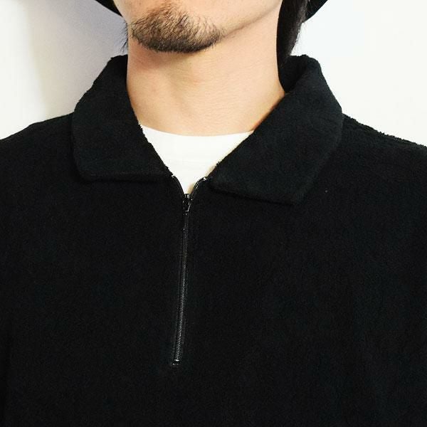 CALEE キャリー SNAKE PATTERN JACQUARD PILE POLO