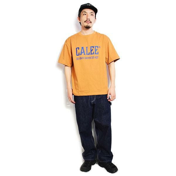 CALEE キャリー VINTAGE TYPE CALEE NATIONAL LOGO S/S TEE