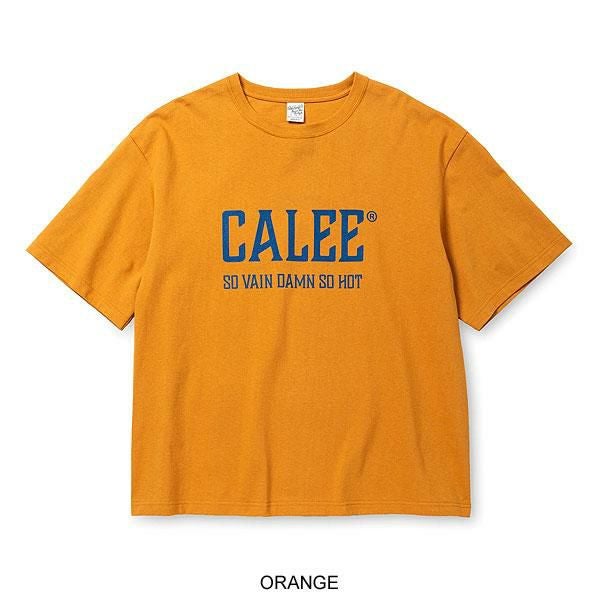 CALEE キャリー VINTAGE TYPE CALEE NATIONAL LOGO S/S TEE
