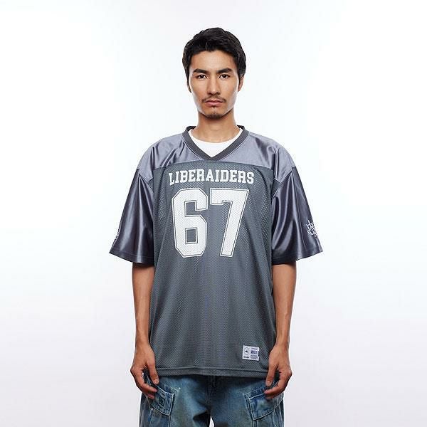 Liberaiders フットボールTシャツ BK メッシュ L 未使用 Liberaiders リベレイダース LIBERAIDERS FOOTBALL TEE | ARTIF