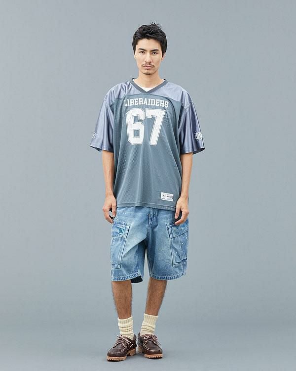 Liberaiders フットボールTシャツ BK メッシュ L 未使用 Liberaiders リベレイダース LIBERAIDERS FOOTBALL TEE | ARTIF